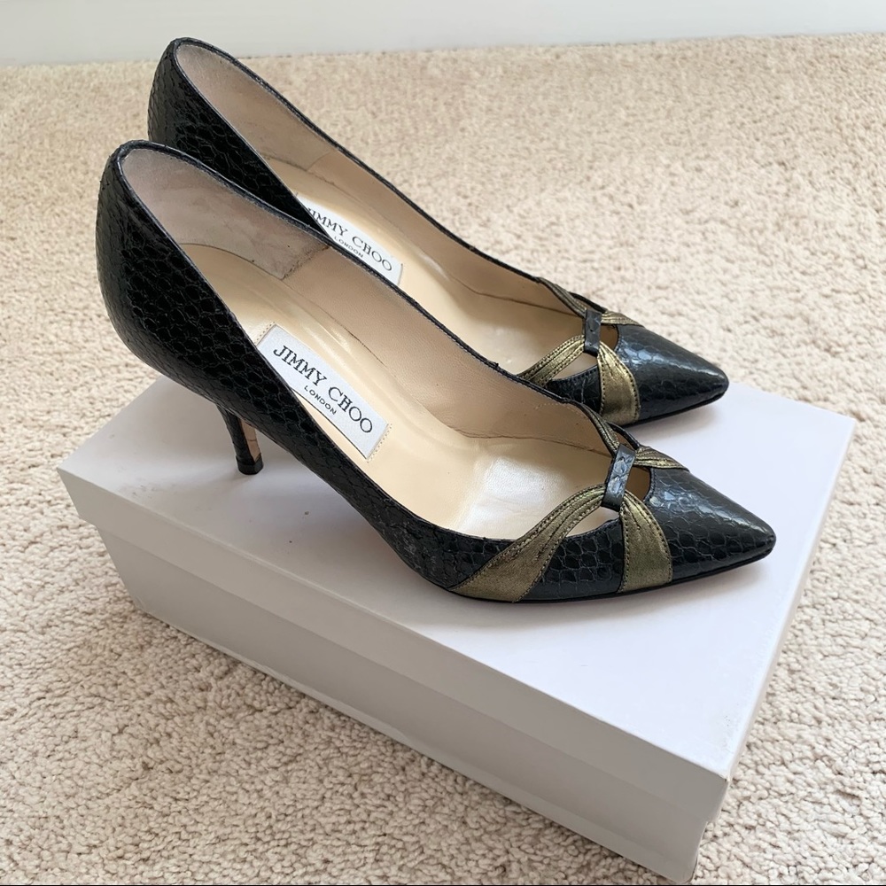 Jimmy Choo Elaphe Pointed Pumps - image 2